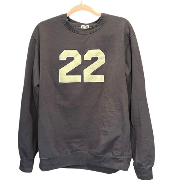 The Letterman Co Taylor Swift 22 Oversized Sweatshirt Coastal Preppy Large - Picture 1 of 6